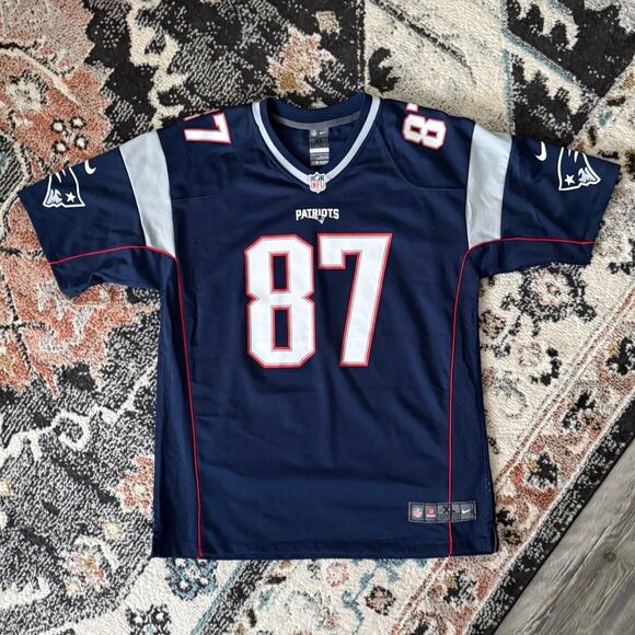 NFL x Nike Team Apparel Rob Gronkowski Patriots Youth Jersey - Picture 1 of 5